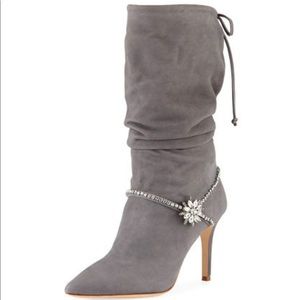 Scrunch Suede Booties - Sleek, Sexy, Chic!